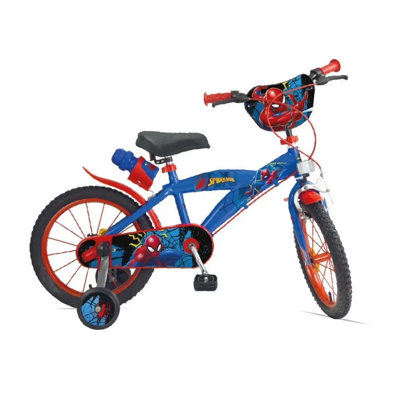 Bicicletta Spiderman 16 Pollici Bici Uomo Ragno Bambino ruote 4 5 6 anni
