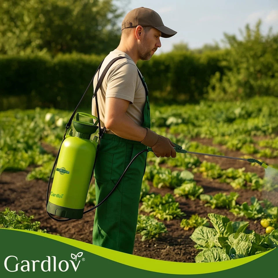 8L Spruzzatore Manuale a Pompa asta lunga Nebulizzatore a Pressione Irrigazione