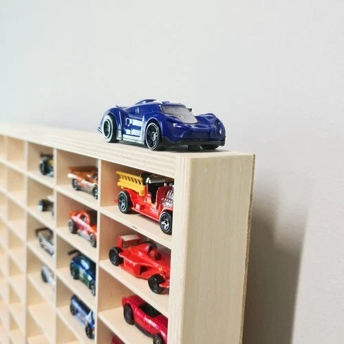 VETRINA ESPOSITORE VETRINETTA IN LEGNO per modellini auto giochi MODELLISMO