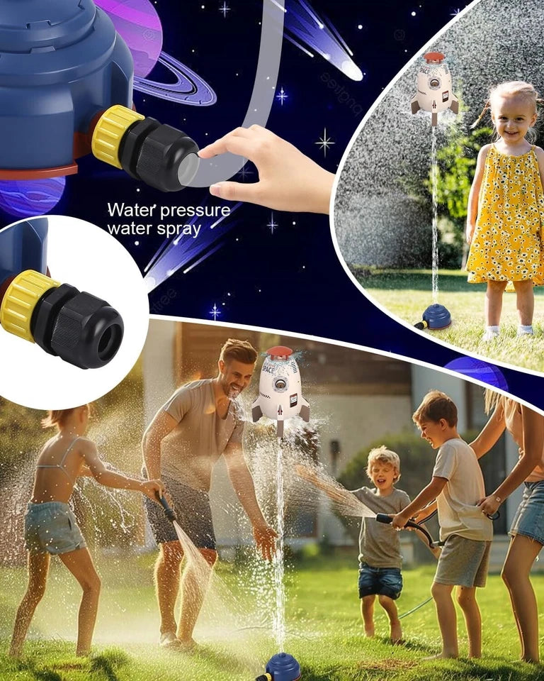 Razzo Alimentato dall'acqua Sprinkler spray Giochi per Bambini con Irrigatore