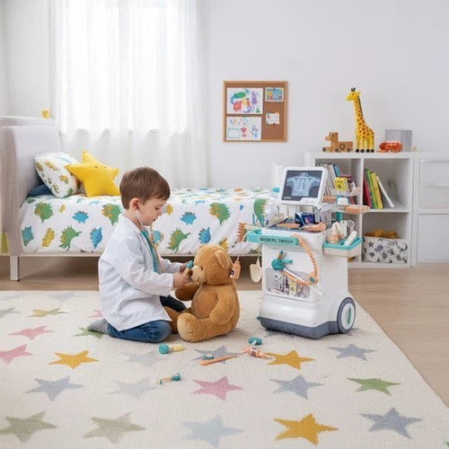 Clinica Dottore Giocattolo Set Carrello dottore gioco bambini con strumenti luci e suoni