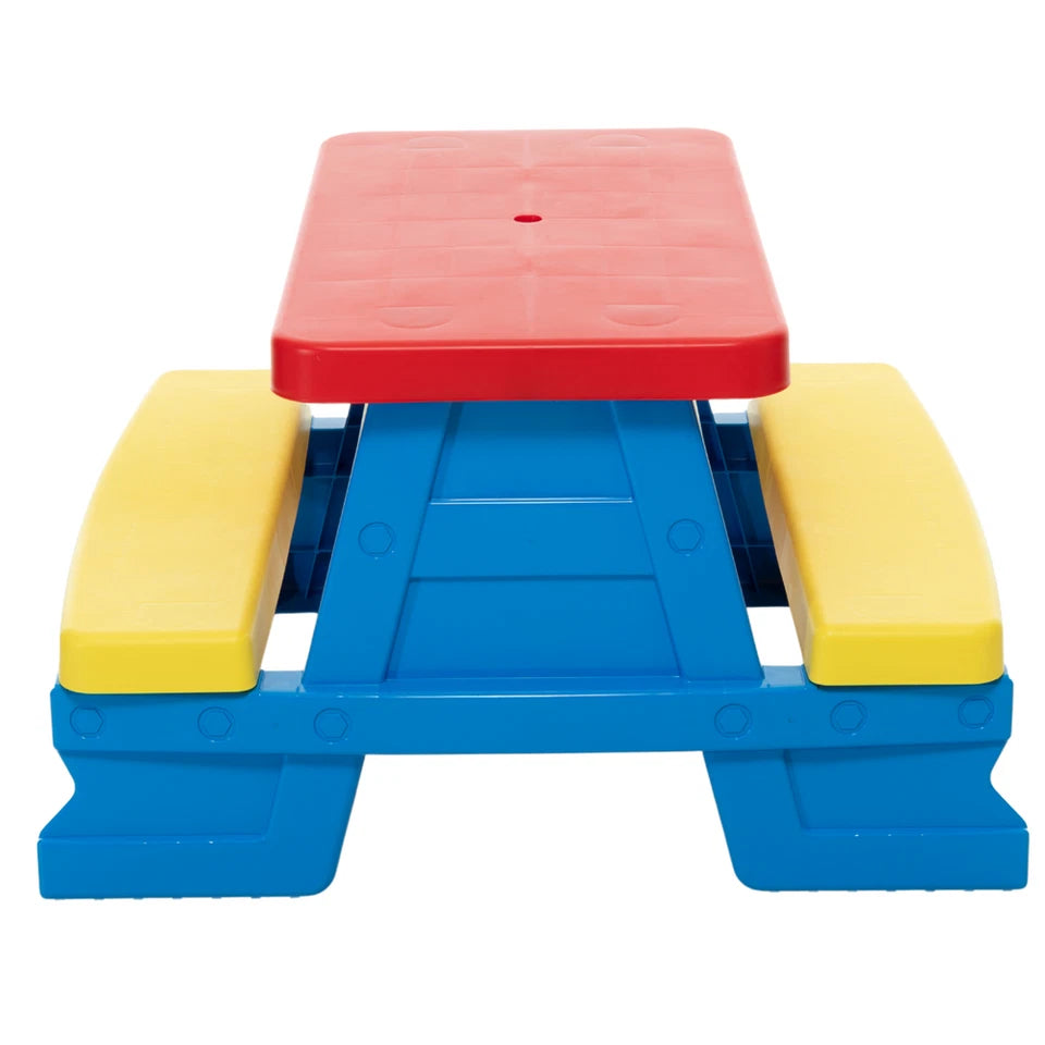 Tavolo per bambini con panche tavolo picnic gioco in plastica interno esterno