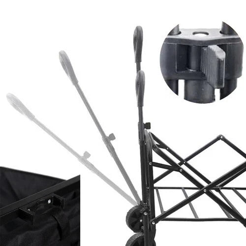 Carrello pieghevole giardino carrello trasporto portapacchi per esterni mare