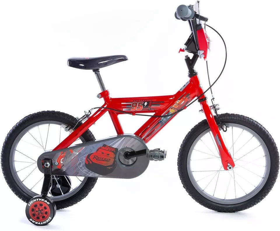 Bicicletta Cars 16 Pollici Bici Bambino saetta mc queen con ruote 4 5 6 anni