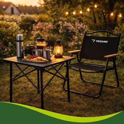 tavolo pieghevole da campeggio tavolo per il giardino in acciaio con sacca per trasporto
