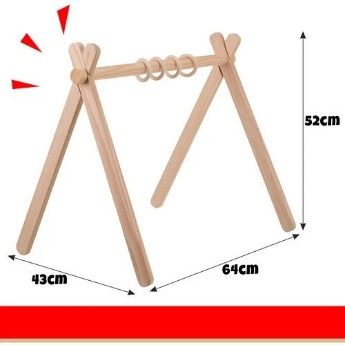 palestrina neonati 0+ in legno palestrina multifunzione con supporti per giochi
