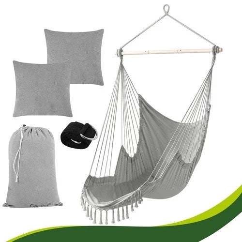 Amaca da giardino sedia brasiliana altalena interno ed esterno carico max 150kg