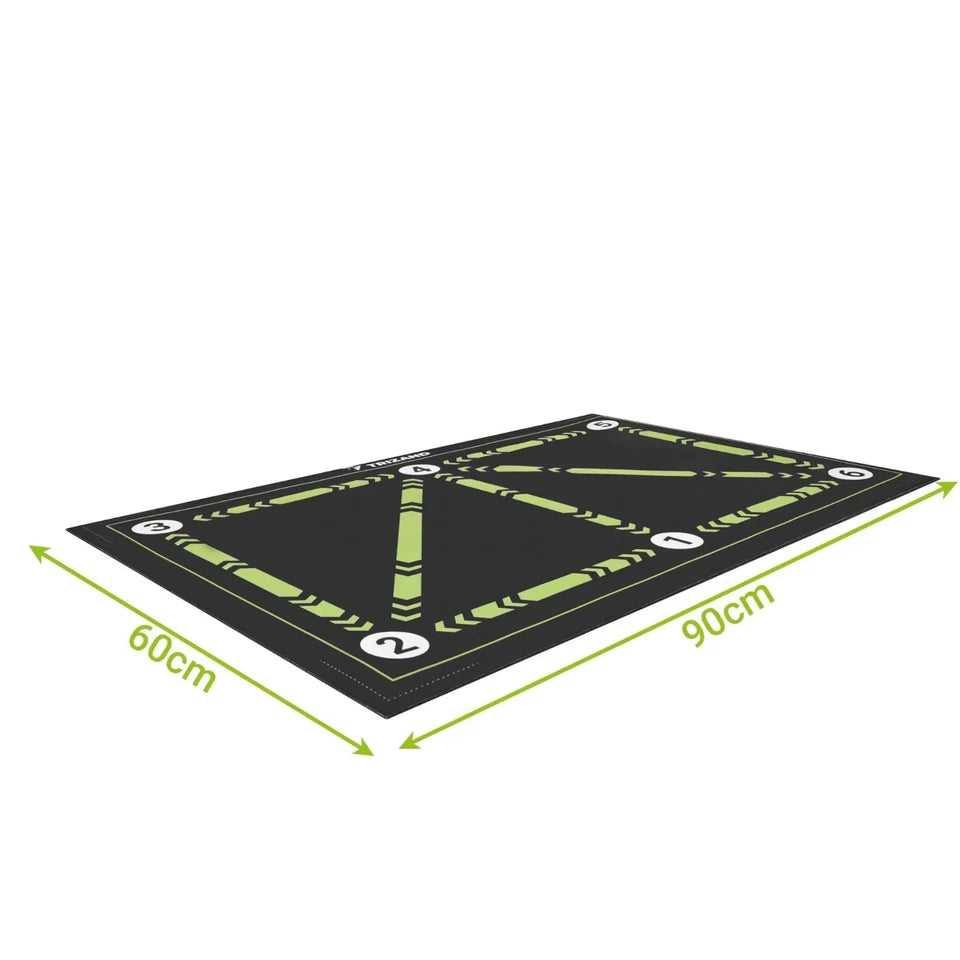 Tappeto Allenamento Calcio 60x90 Tappetino Dribbling Controllo + Pallone e sacca