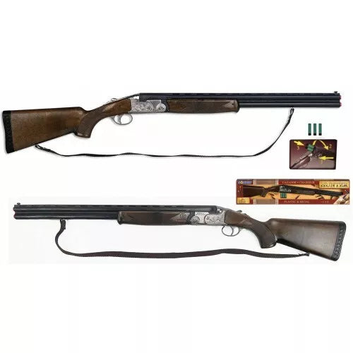 FUCILE DA CACCIA GIOCATTOLO DOPPIETTA IN METALLO E PLASTICA GONHER CON TRACOLLA