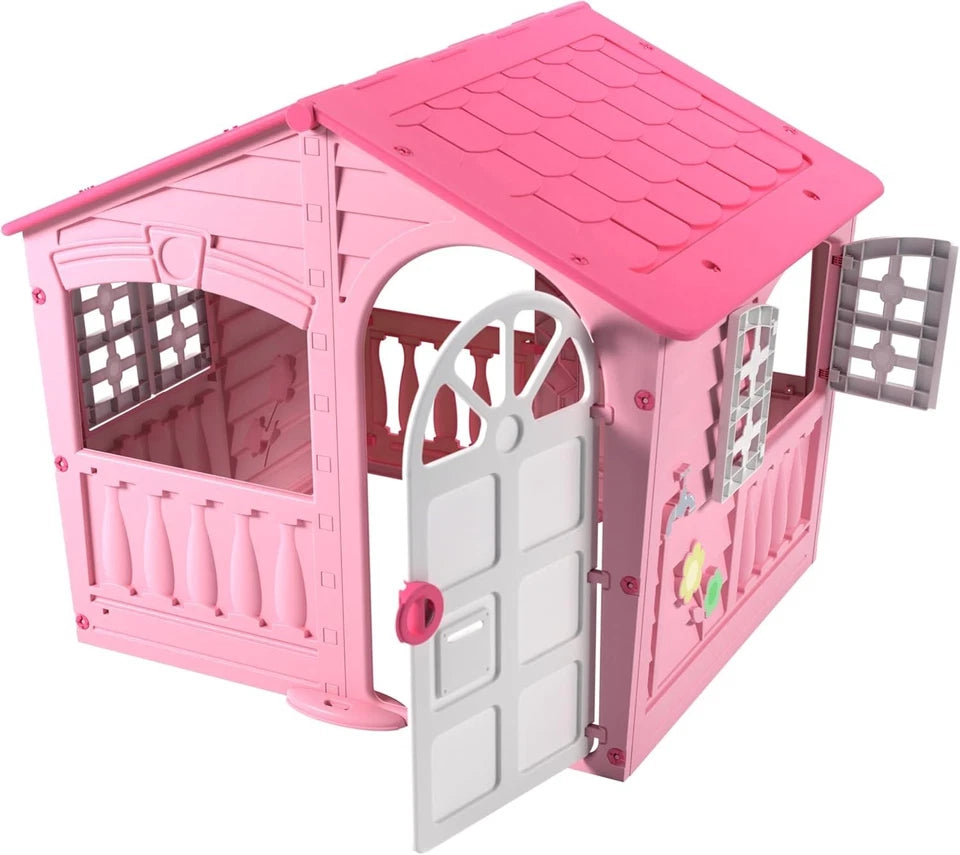 CASA PER BAMBINI rosa giardino Casa Grande Casetta XXL interno ed esterno h. 130